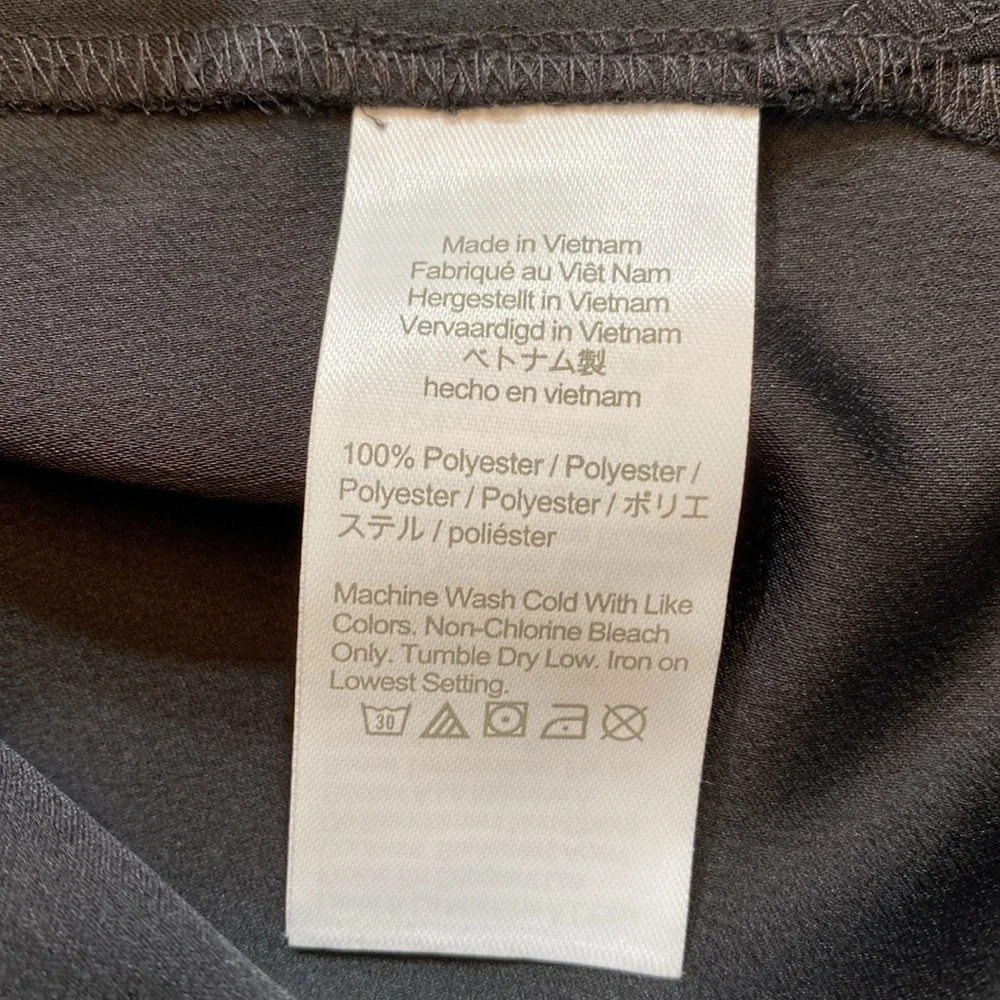 NWT J. Crew Puff Sleeve Satin-Back Crepe Top Black sz MT